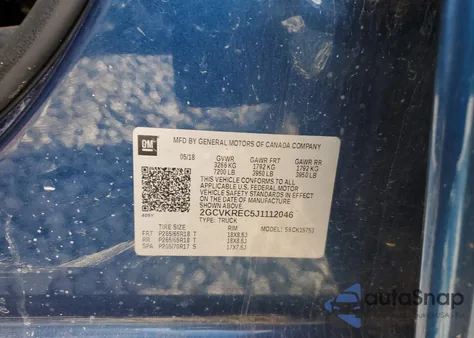 2018 Chevrolet Silverado K1500 Lt from USA, damaged, VIN 2GCVKREC5J1112046